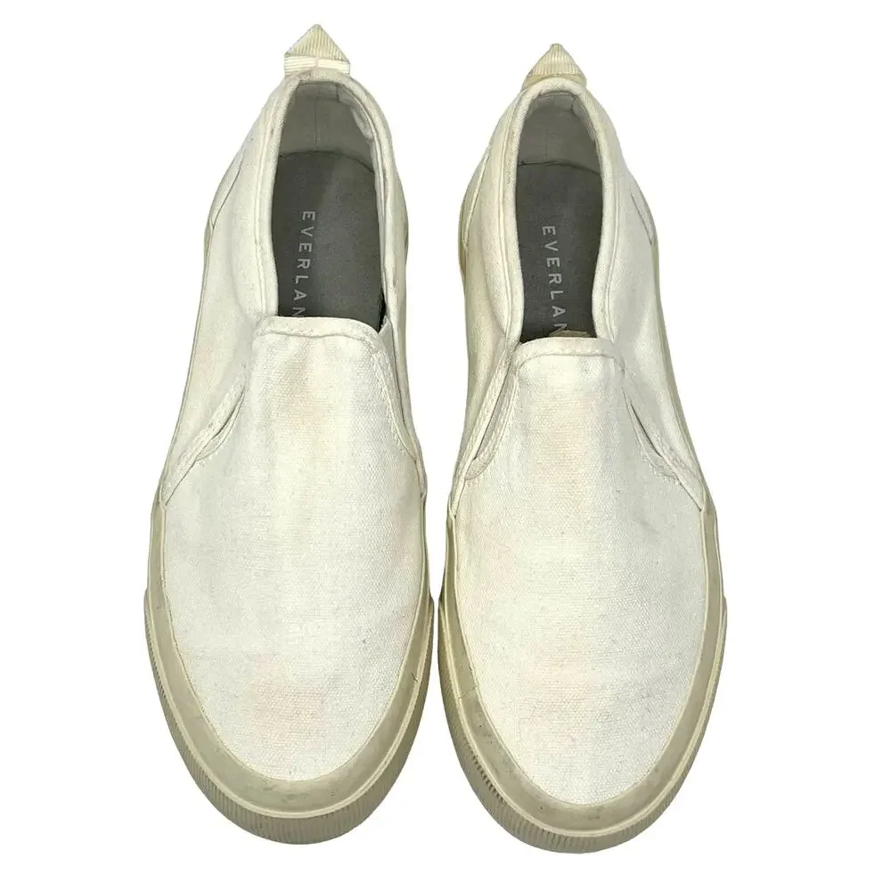 Everlane The‎ Forever Slip-On Sneaker White Women's Size 5.5 Men's 4 NEW